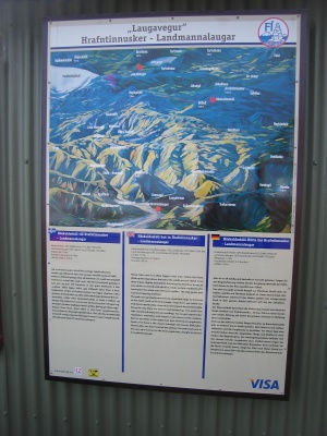 Affichage à Hrafntinnusker : la vue des 2 premières étapes du Trek du Laugavegur