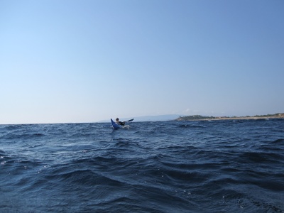 Kayak de mer en Grèce, sud de Céphalonie