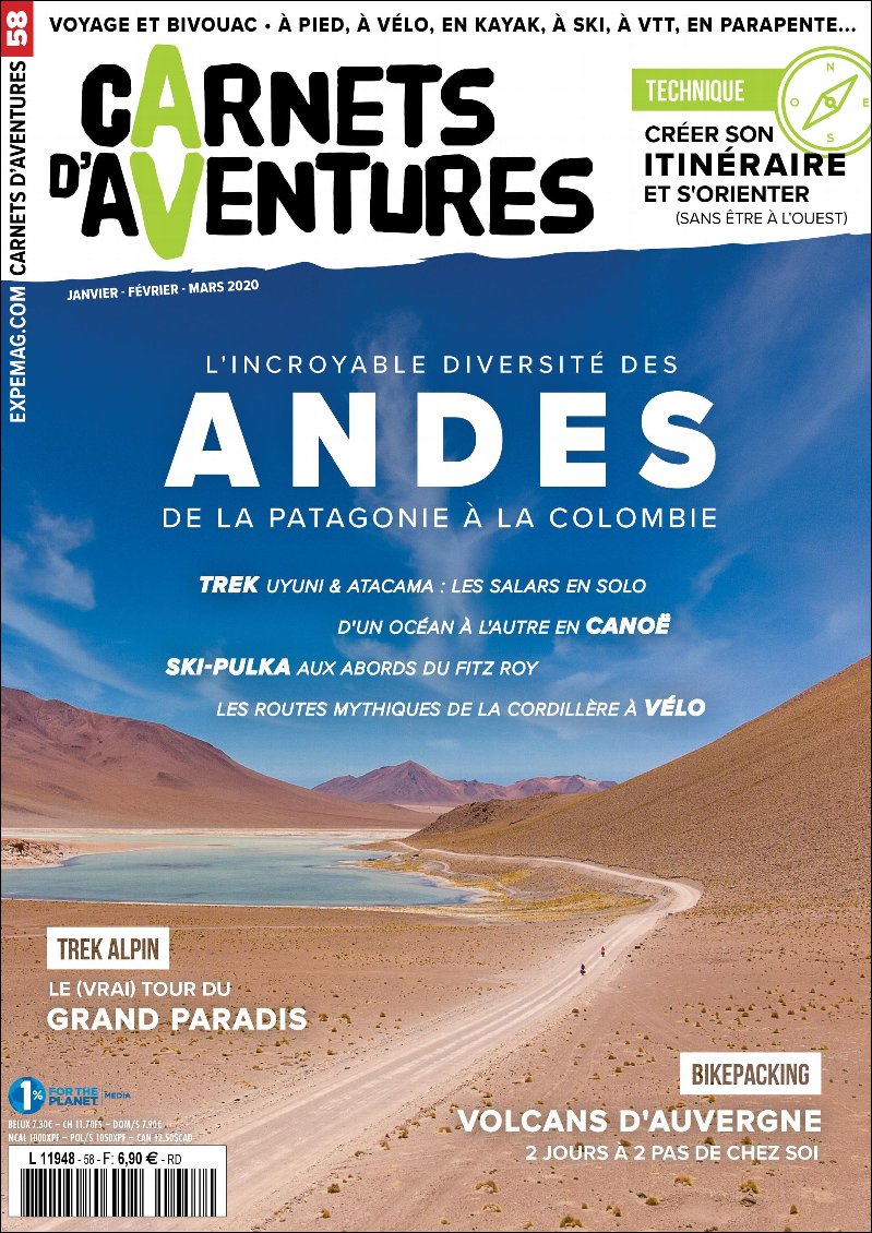 Carnets d'Aventures n°58 : Les Andes