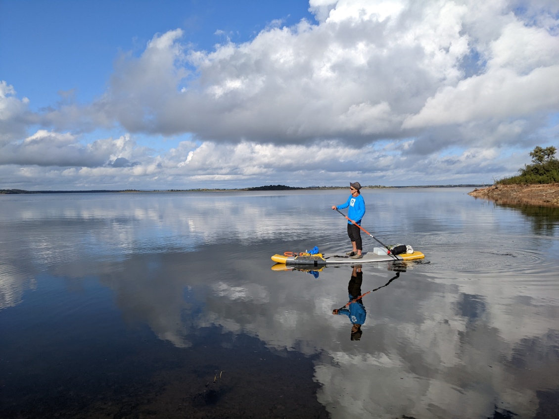 Paddle bivouac sur le lac d'Alqueva