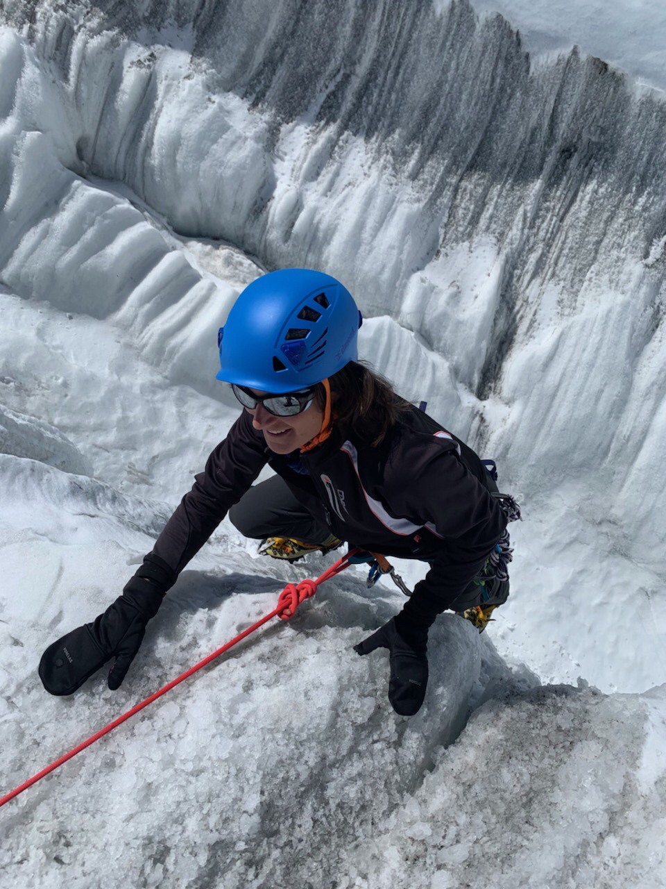 Exercices en crevasses sur le glacier du Tour (juin 2019)